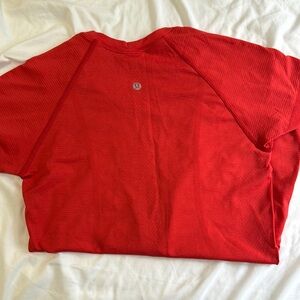 lululemon athletica Red Muscle Tee